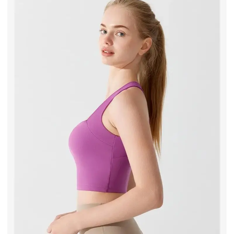 Women Cross Strap Sports Bra Top High impact Push Up Running Bras Sport Bra Yoga Gym Crop Top Brassiere Fitness Top Sport Bra