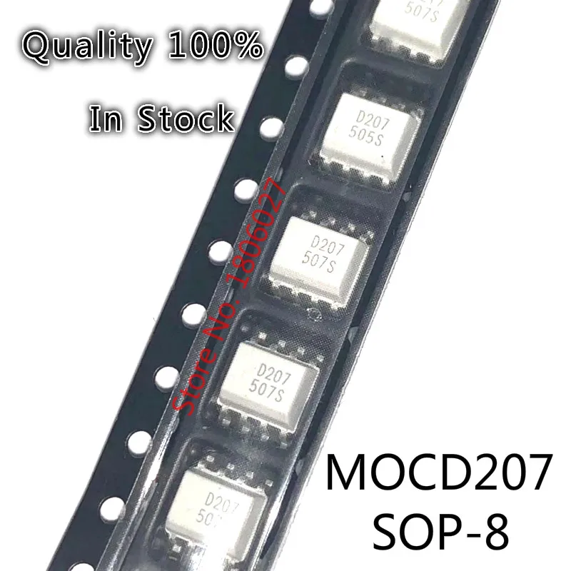 10PCS/LOT   MOCD207 D207 SOP-8  Optocoupler Isolator