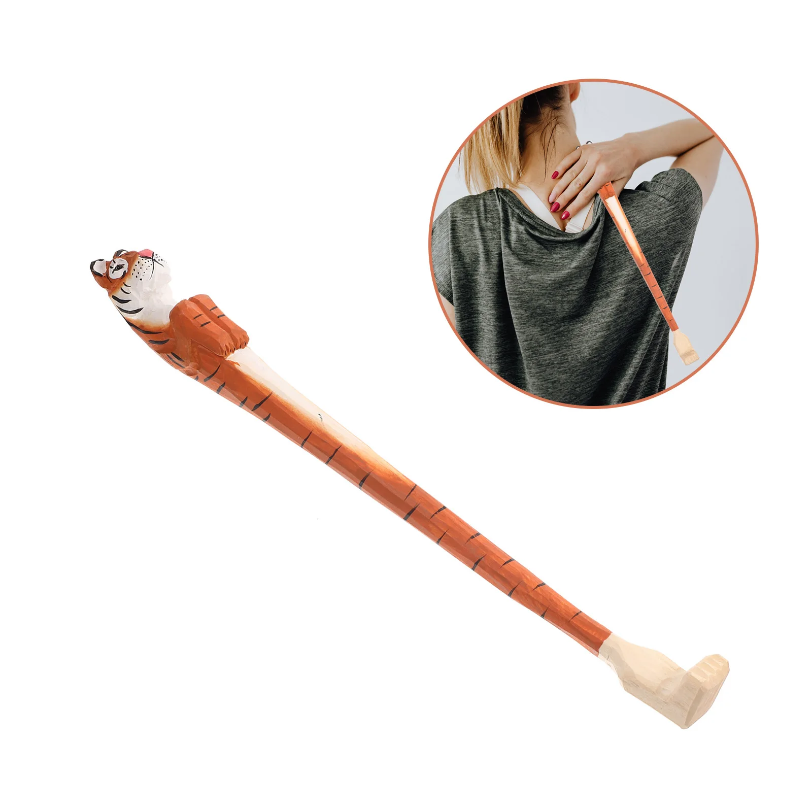 

Wooden Back Scratcher Animal Design Massage Tool Long Reach Itch Relief Elderly Practical Gift Back Scratchers