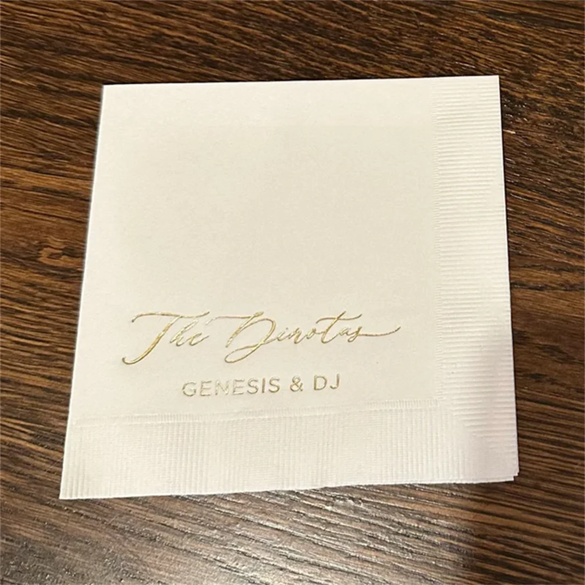 Personalized Napkins Wedding Napkins Custom Modern Font Monogram Rehearsal Dinner Beverage Cocktail Luncheon Dinner Guest Towels