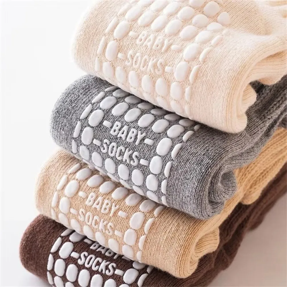 Fashion Anti Slip Children's Socks Thick Cold Protection Toddler Sock Warm Knee High Long Socks Winter