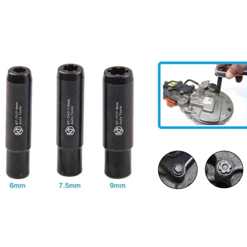 24pcs New Energy Vehicle Sleeve Set for Tesla Compressor Tool Motor Special Sleeve Set
