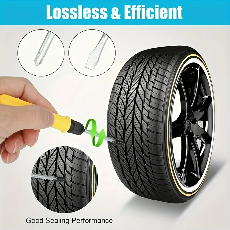 15PCS Boxed Tire Repair Rubber Nails (Mushroom Nails) – Durable & Easy-to-Install Tire Repair Plugs | Protective Tire Repair