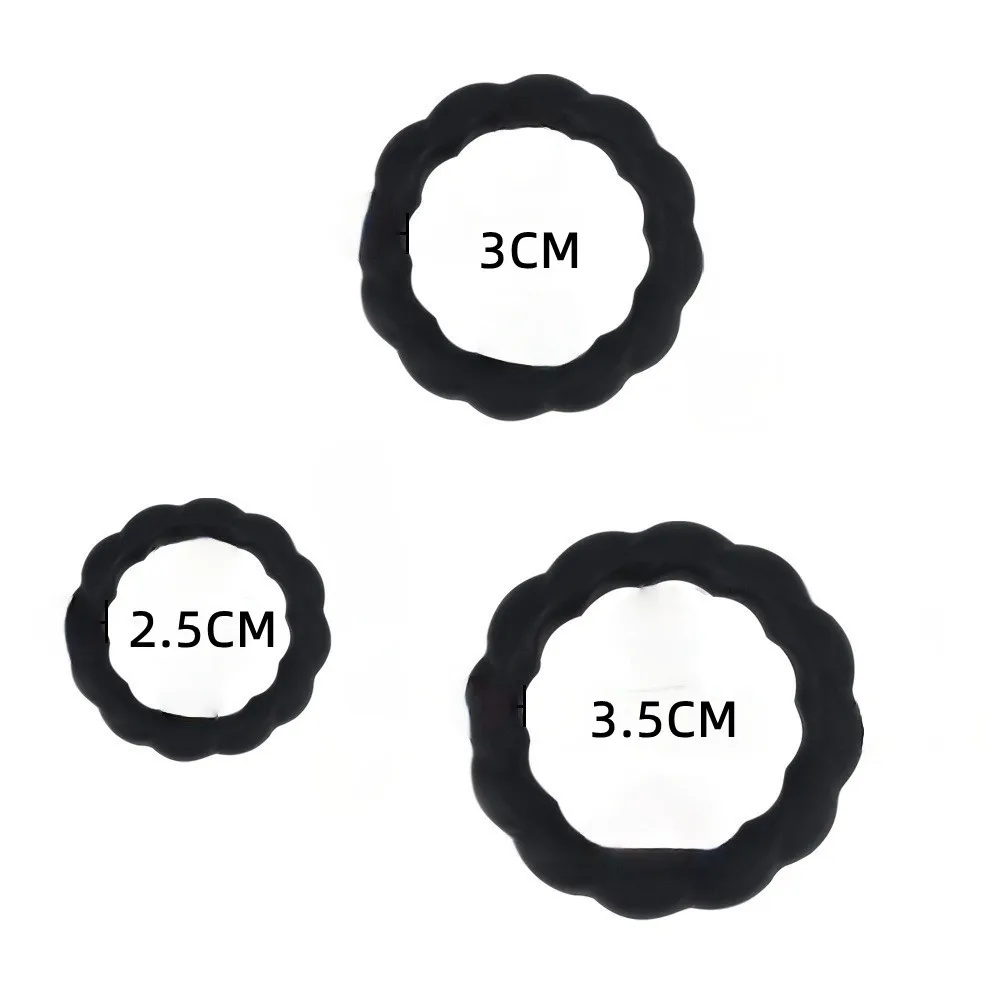 Silicone Penis Ring Set 3 Sizes Ultra Soft Cock Ring Sex Toy for Men Ejaculation Delay Chastity Adult Sex Toy Lock Sperm Trainer