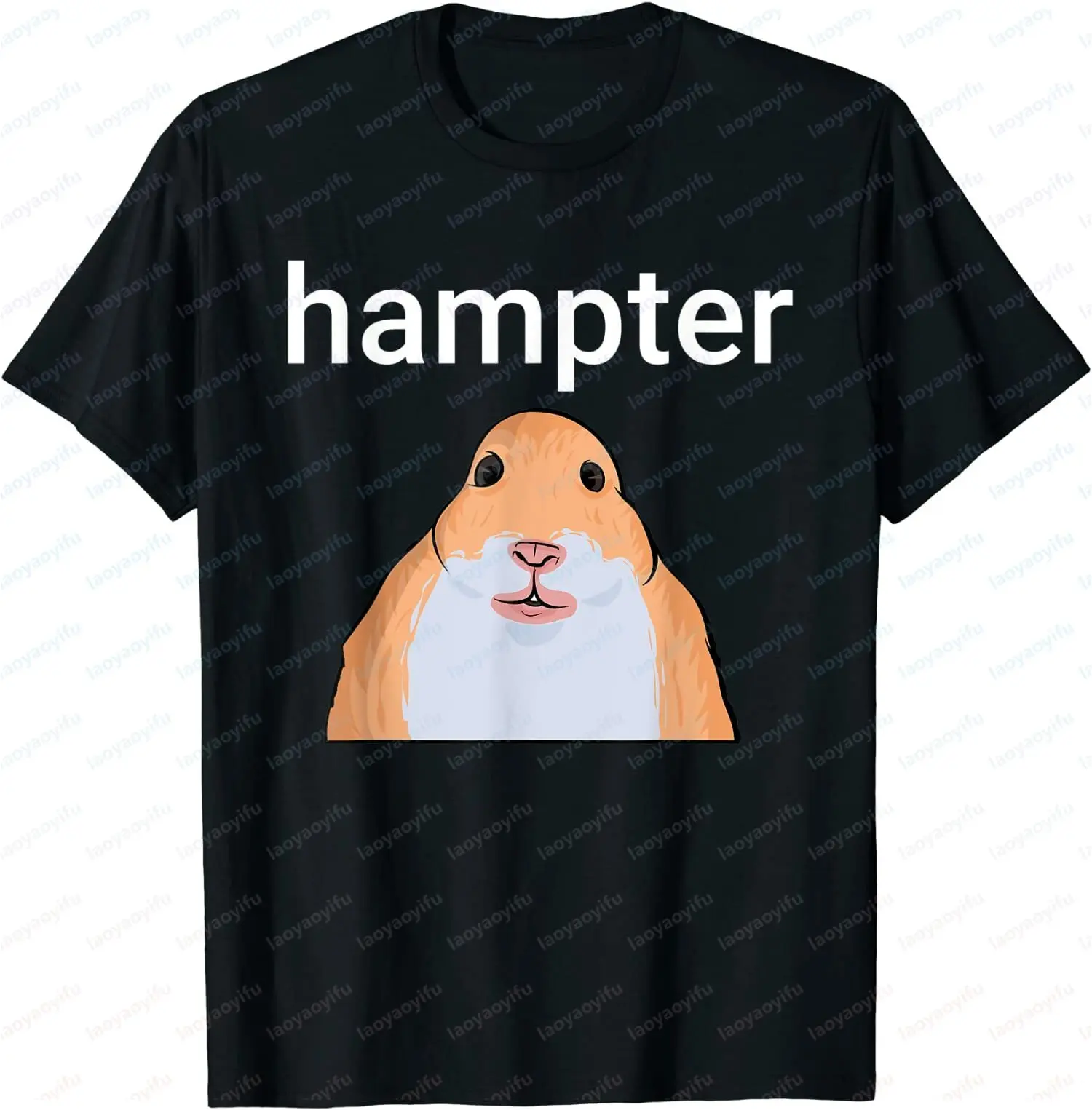 Hamper Funny Hamster Meme Premium Gift Design T-Shirt Size XS-4XL Fashionable Casual Loose and Comfortable Top