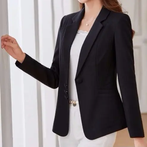 Żakiety damskie, marynarki, odzież do pracy, eleganckie garnitury damskie, dopasowane, jednorzędowe, biznesowe, formalne, veste femme