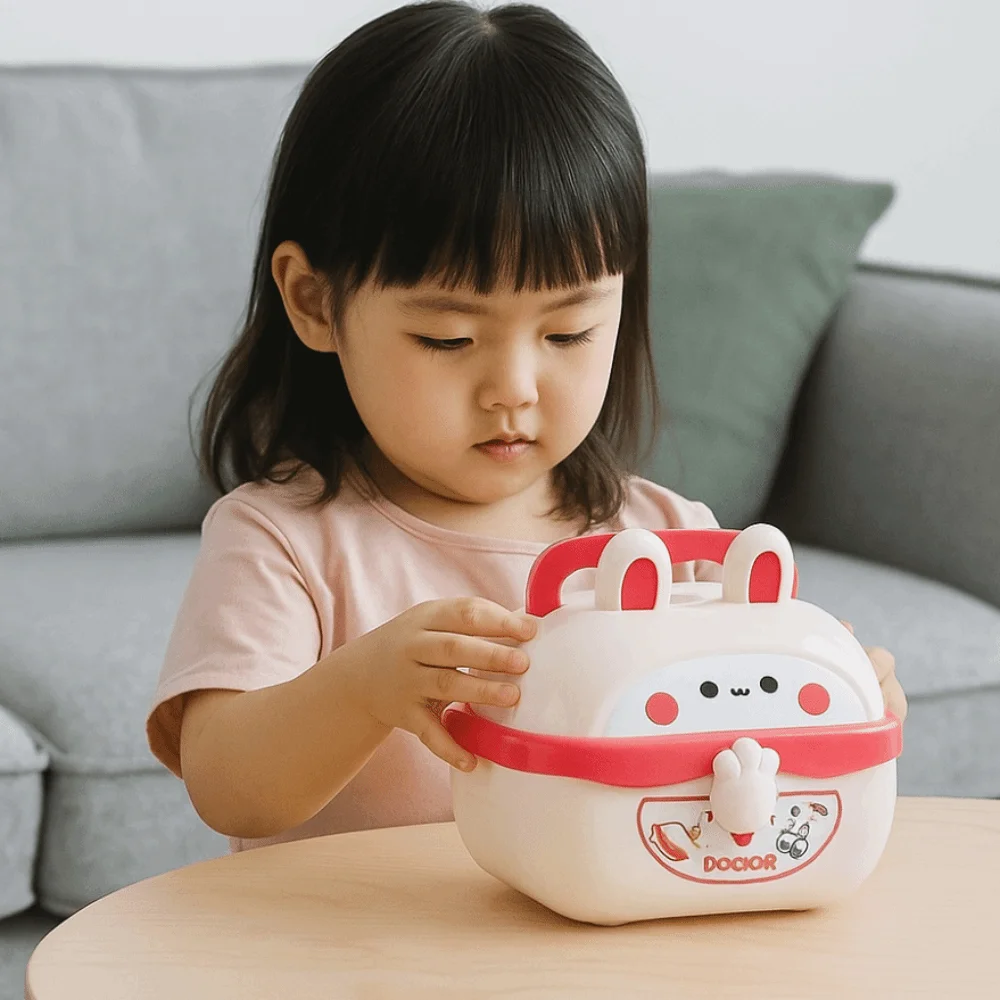 محاكاة صندوق طبيب الأسنان مجموعة لعب الأدوار التظاهري للطبيب لعبة تعليمية ألعاب لعب الأدوار سماعة الطبيب مجموعة اللعب التظاهري #2