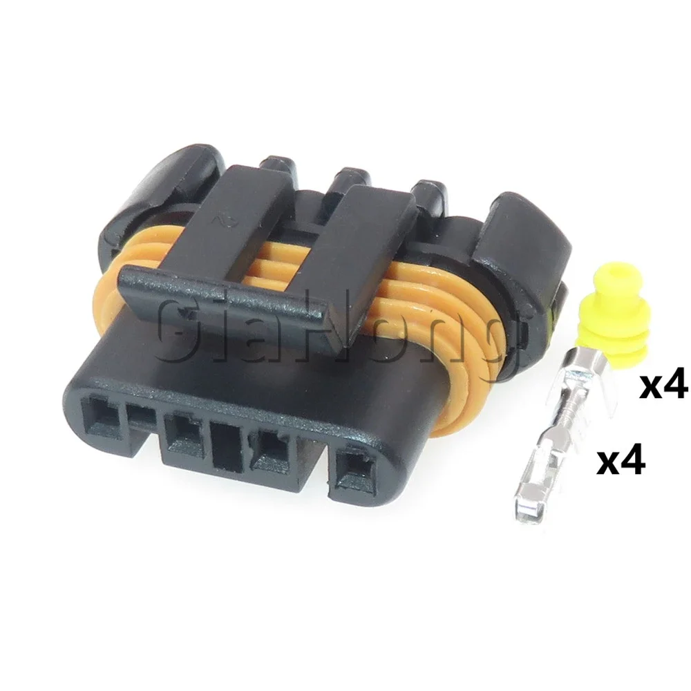 1 Set 4 Ways Parts 12186568 AC Assembly Automobile Motor Waterproof Wire Cable Socket For Buick Car Alternator Sealed Connector