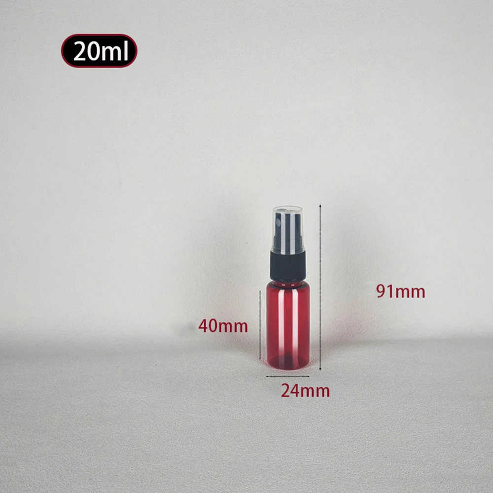 Plastic Spray Bottle Portable Fine Mist Sprayer Amber Atomizer Refillable Refillable Bottles For Travel Skincare Routine