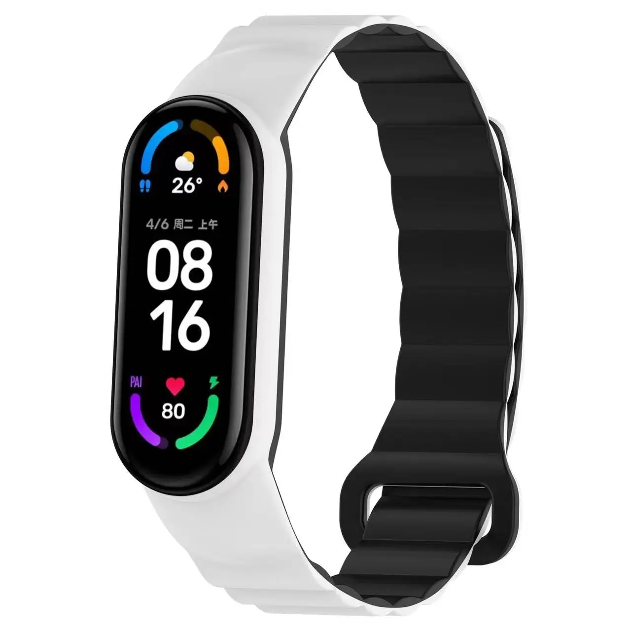 Silicone Magnetic Strap For Xiaomi 8 7 Mi Band 4 3 Sport Wristband For Xiaomi Watch 9 Miband 6 5 Accessories Watchcase Bracelet