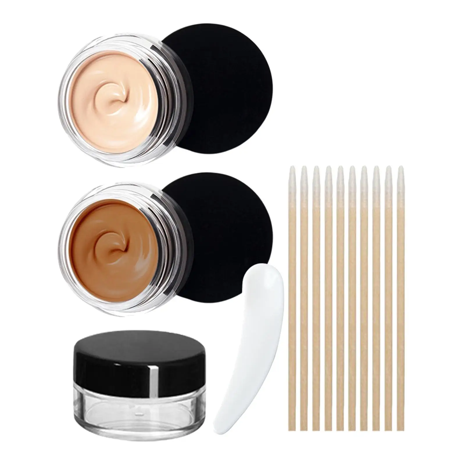 4xタトゥーコンシーラーセット フルカバレッジメイクアップ 赤み跡用 ボディフェイス 男性 女性用