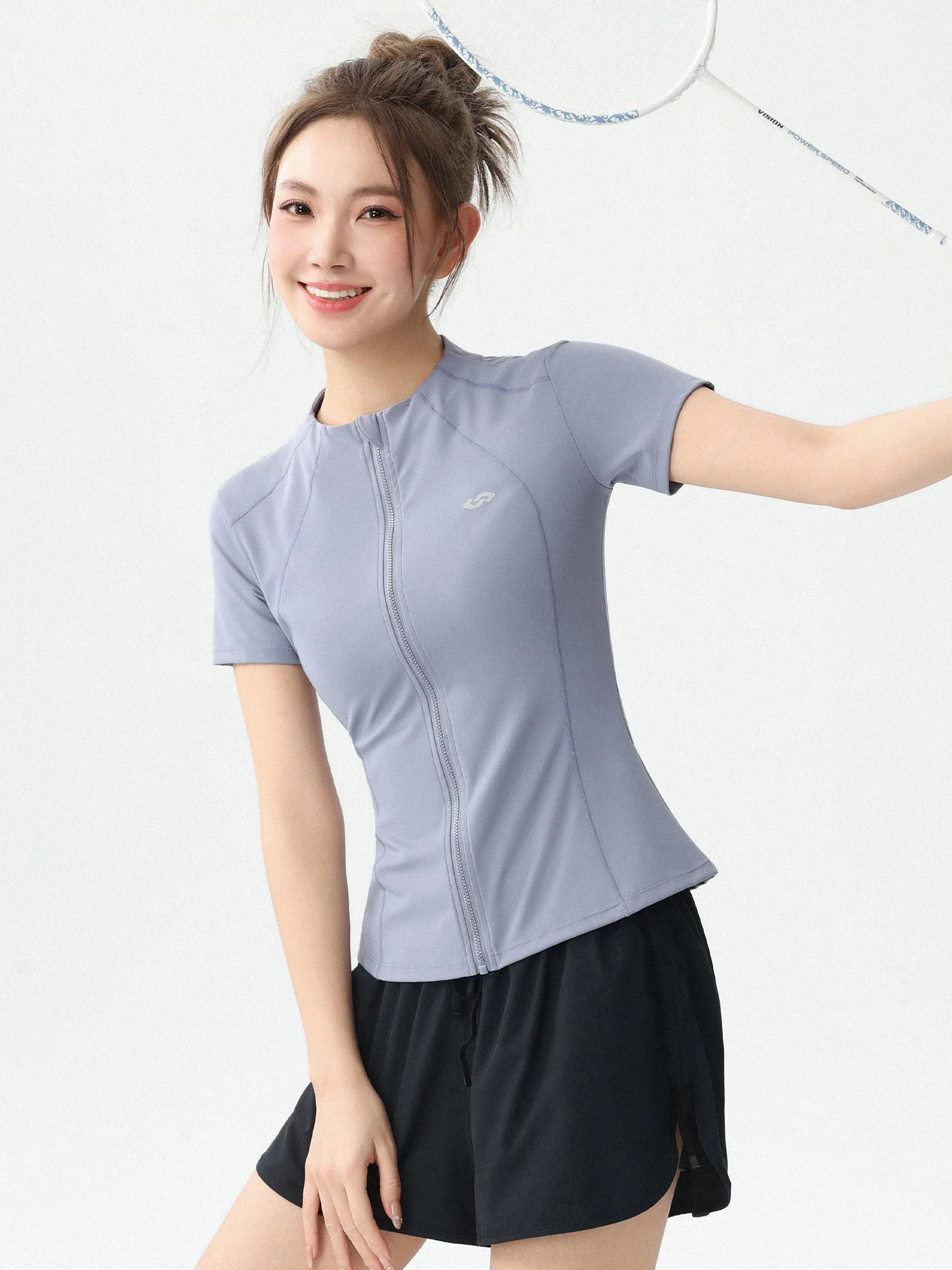 

Professional Summer Outdoor Running Fitness Training Yoga Clothes Women's Slim Fit Short Sleeve Open Cardigan Breathable Spor...