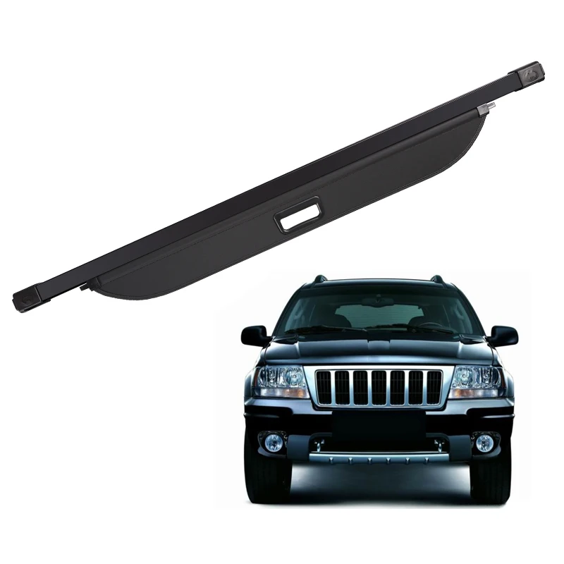 

Retractable Trunk Cargo Cover For Jeep Grand Cherokee WJ 1999-2004 Parcel Rack Anti-Peeping Shield Privacy Interior Accessories