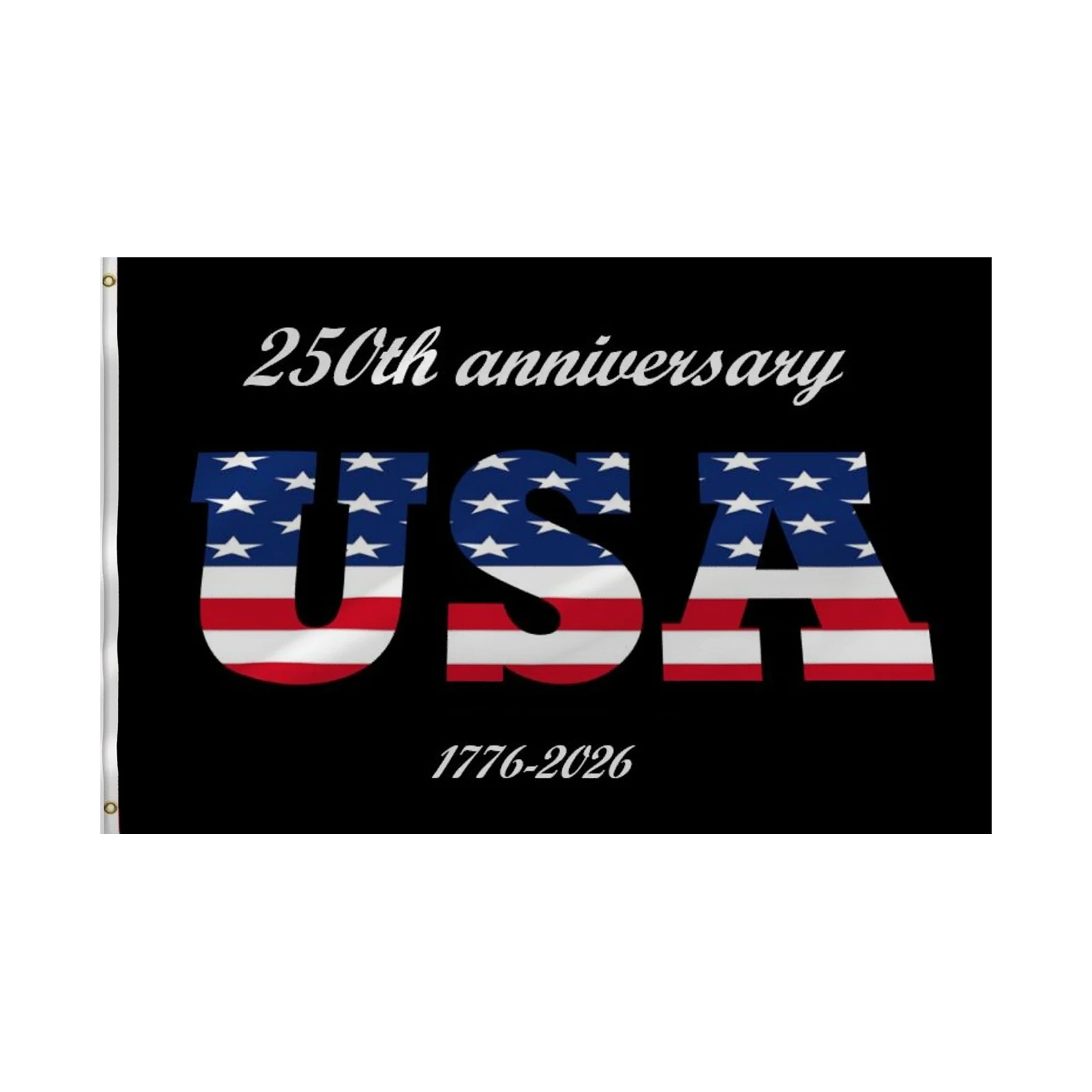 The 250th Anniversary Of The United States Decorative Flags Home Party Indoor Outdoor Garden Hanging Ornaments (Single-sided)