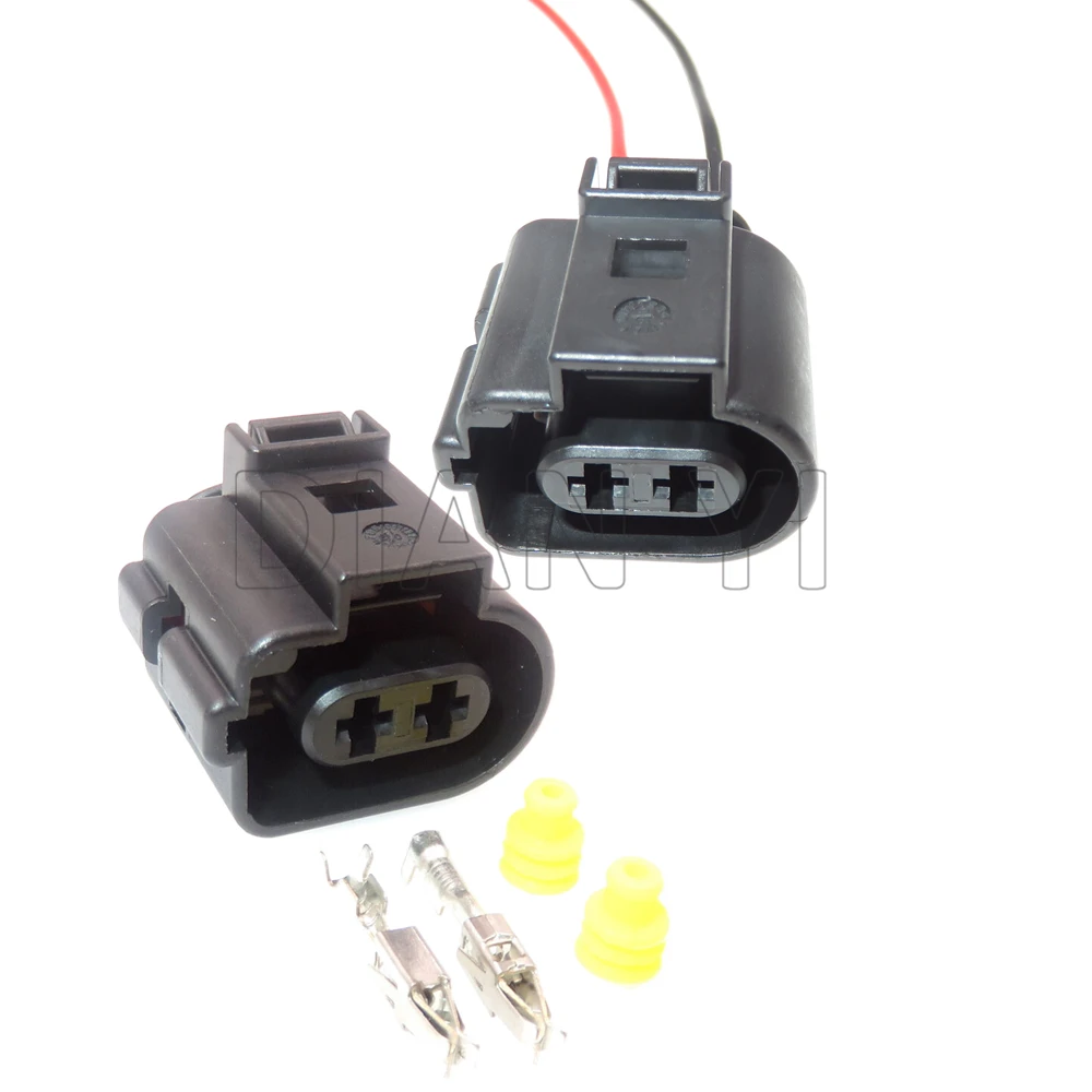 1 Set 2 Way Car MQB Platform Brake Sub Pump Wiring Terminal Connectors AC Assembly 1717692-5 1717692 6X0973722G Auto Sealed Plug