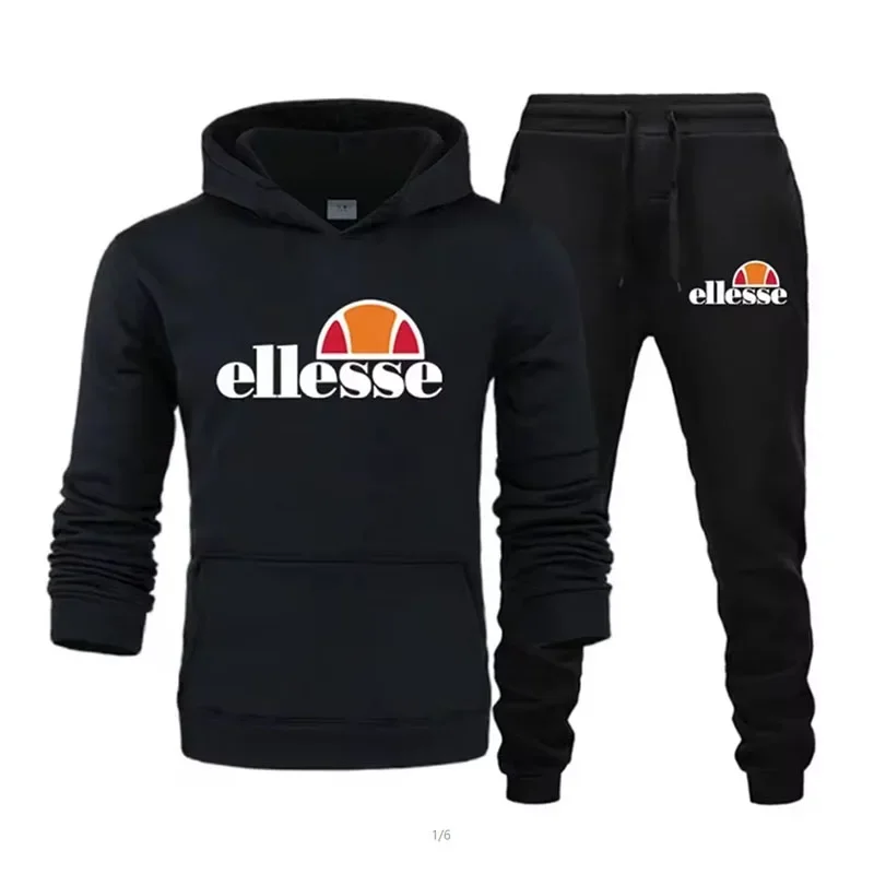 2026 New Men's Autumn/Winter Sports and Leisure Set, Fashion Brand American High Street Multi Functional Printed Set