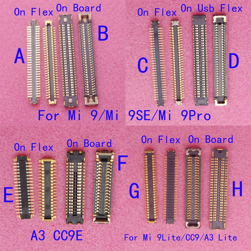 

2-10 шт. зарядный Usb-порт зарядное устройство Flex FPC Разъем для Xiaomi 9Pro Pro SE CC9E CC9 Mi9 Lite A3 M Mi 9 9SE 60 34 50 Pin