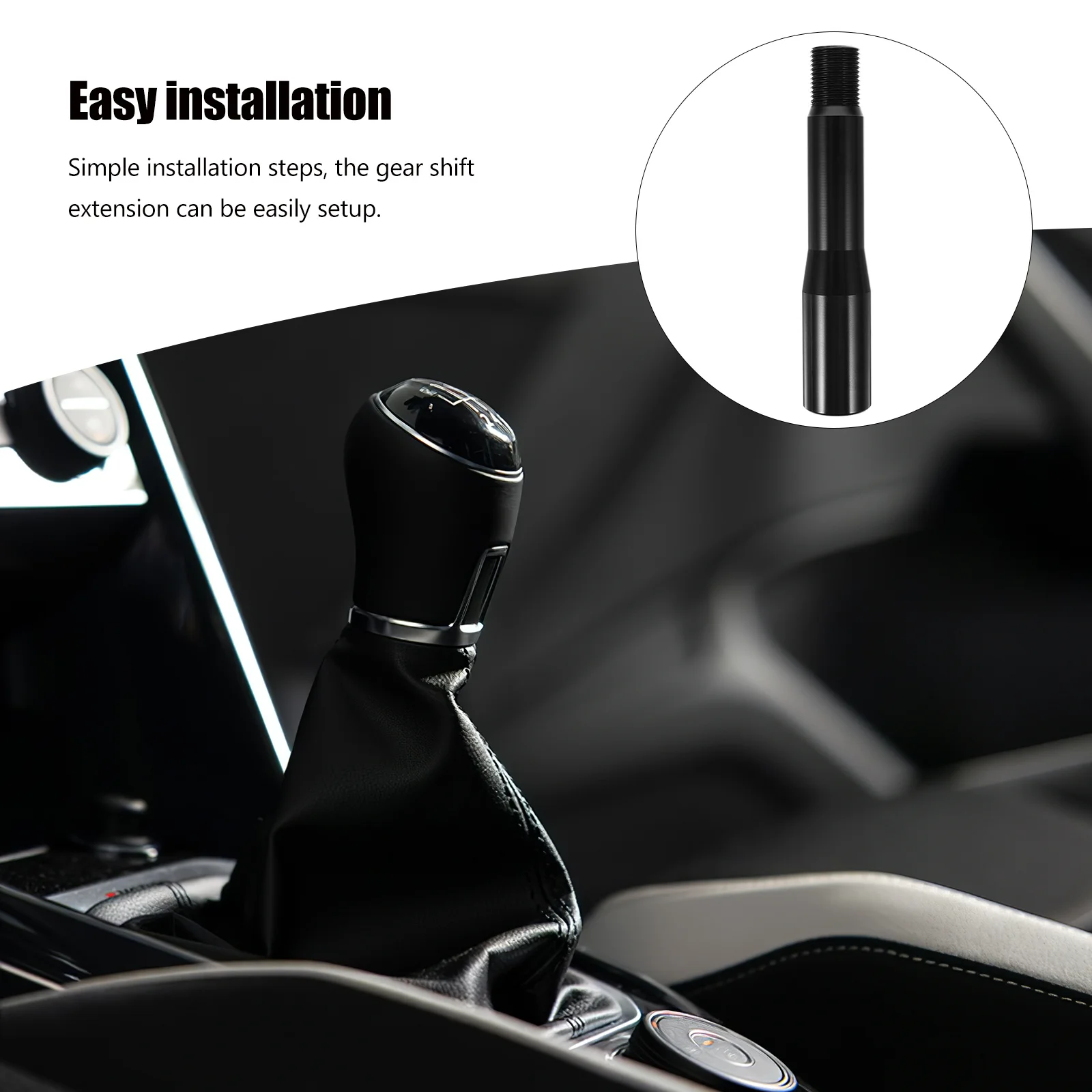 

Extended Shift Lever For Manual Transmission Cars Universal Fit Aluminum Gear Shift Knob Extension Smooth Shifting Performance