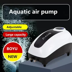 BOYU High Power  Fish Tank Oxygen Air Pump Fish Aquarium Air Compressor Adjustable Air Flow Oxygen Pump for Fish 220V-240V