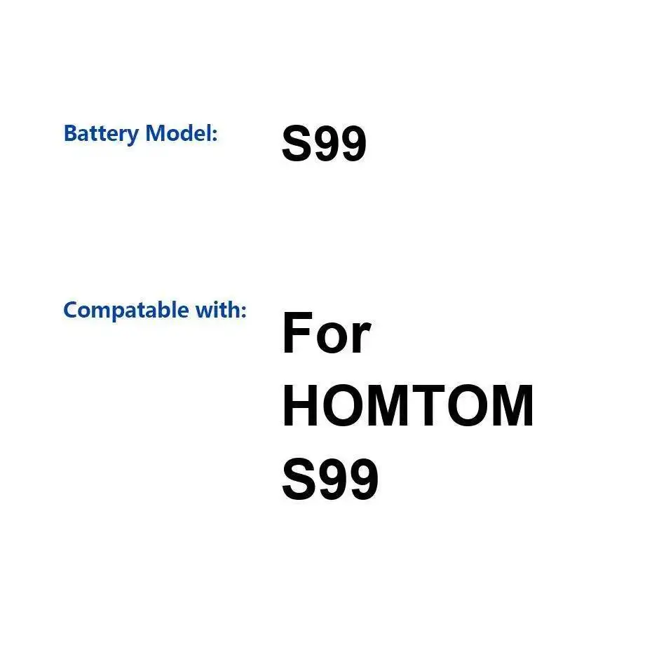

Для стабильного аккумулятора мобильного телефона высокой емкости 6200 мАч Homtom S99