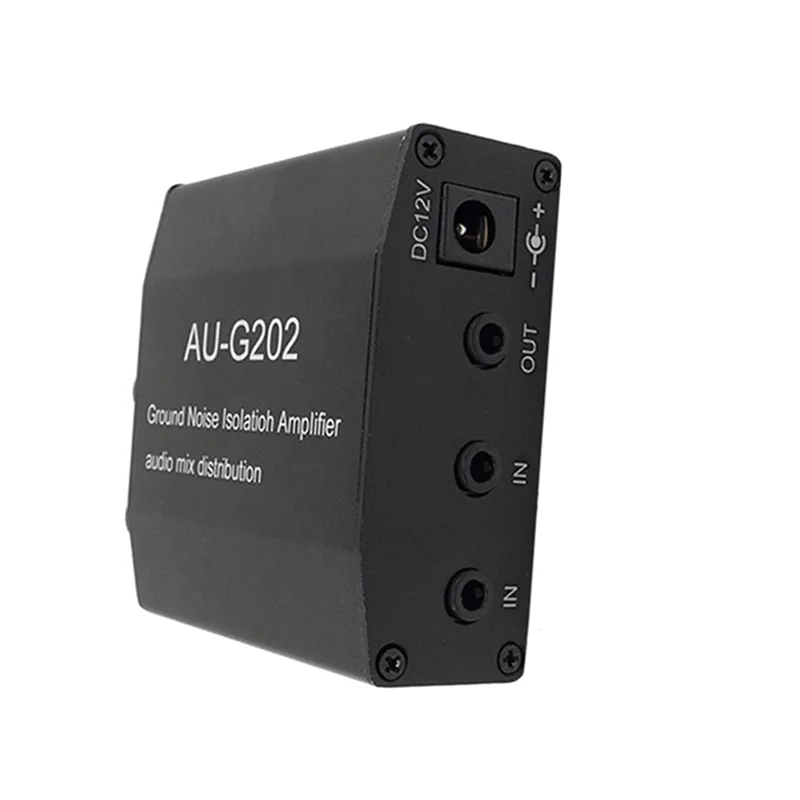 M07K-AUG202 Audio Mixer Distributor DC5-18V Ground Noise Lsolatioh Verstärker Dual Channel 2 In 2 Out Verstärker