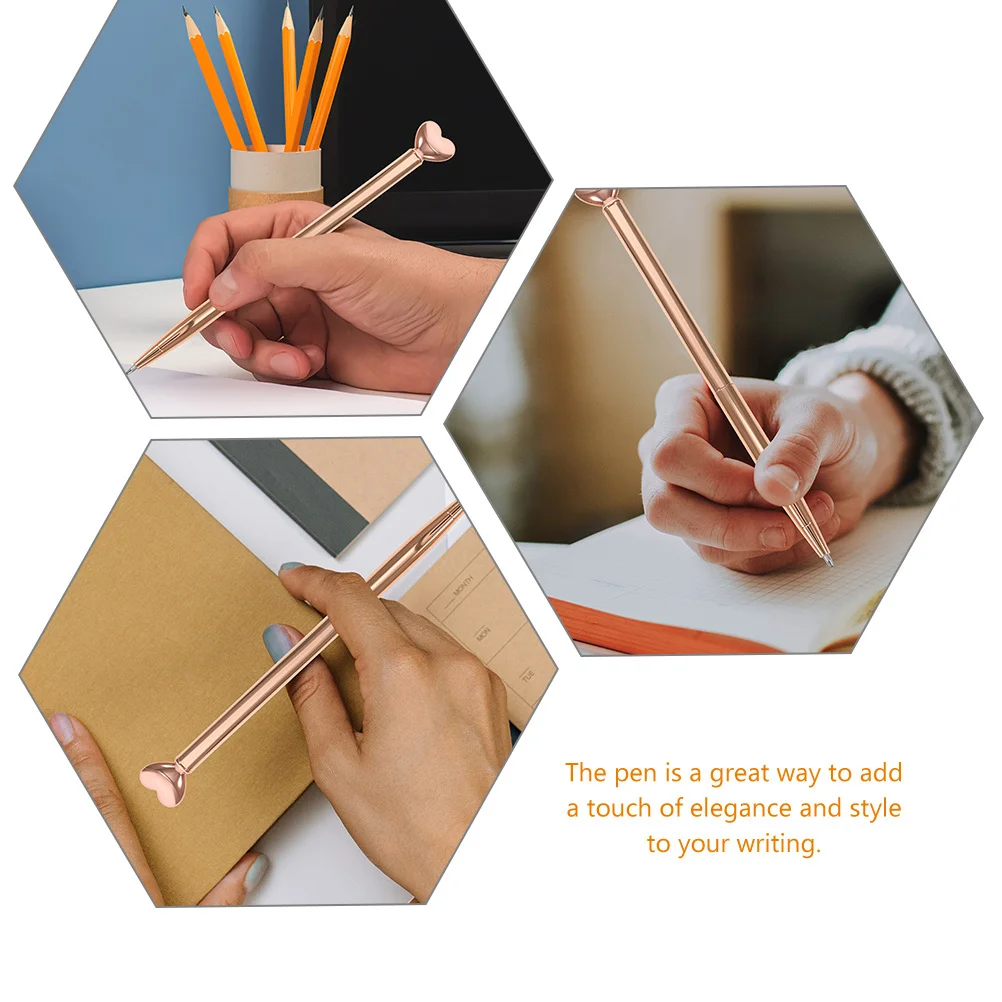 9 قطع من أقلام القلب القابلة للسحب للنساء في عيد الحب واللوازم المدرسية وقلم عيد الحب