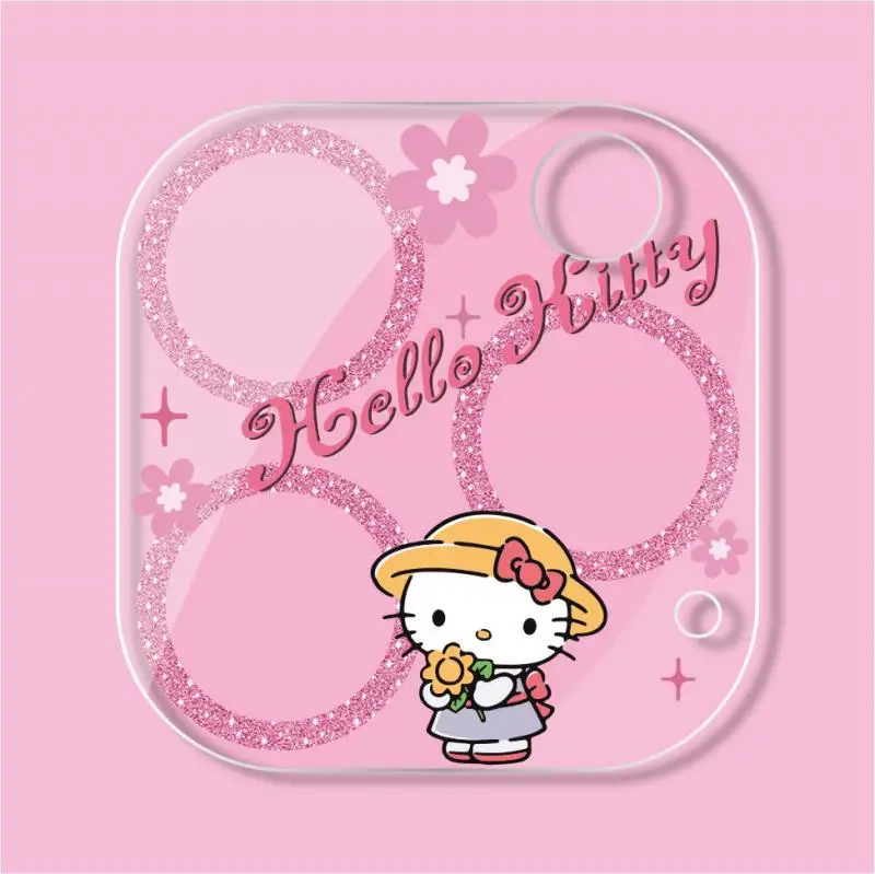 Hellokitty Sanrio Anime Kuromi Cinnamoroll Mobile Phone Lens Film for Iphone15Promax 14 13Plus Camera Lens Screen Protector