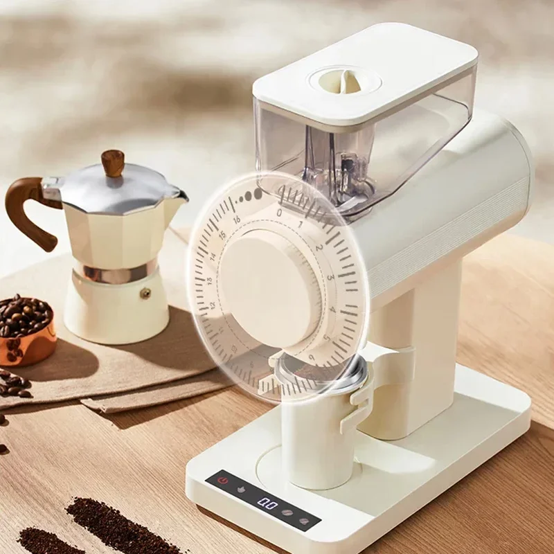 NF Electric Coffee Bean Grinder, Dual Bean Hoppers, 80 Grind Settings, Smart Portion Control, 64MM Grinding Disc