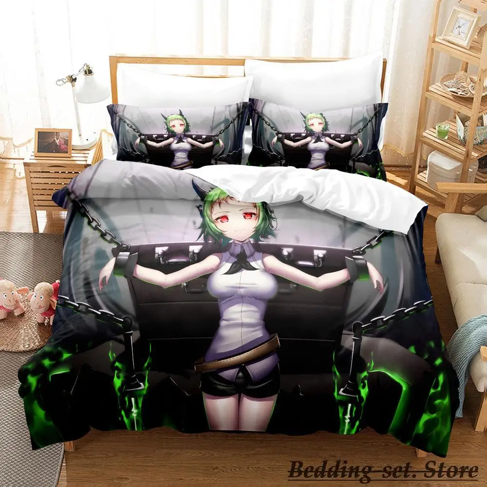 

2023 Seraph of the end Bedding Set Cartoon Anime three-piece set Adult Kid Bedroom Duvetcover Sets 3D Kawaii drap de lit