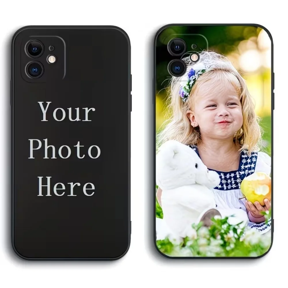 Funda de Silicona Personalizada con Foto Exclusiva para iPhone 11 12 13 14 15 16 17 18 Pro Xs Max Plus Air Mini XR X 17e 16e