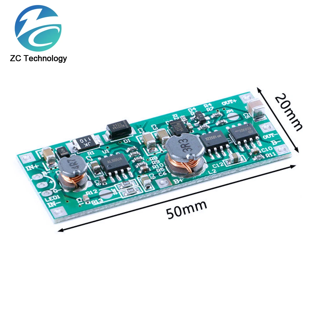 18650 Lithium battery booster module 9V12V charging while placing UPS uninterrupted protection integrated booster charging board