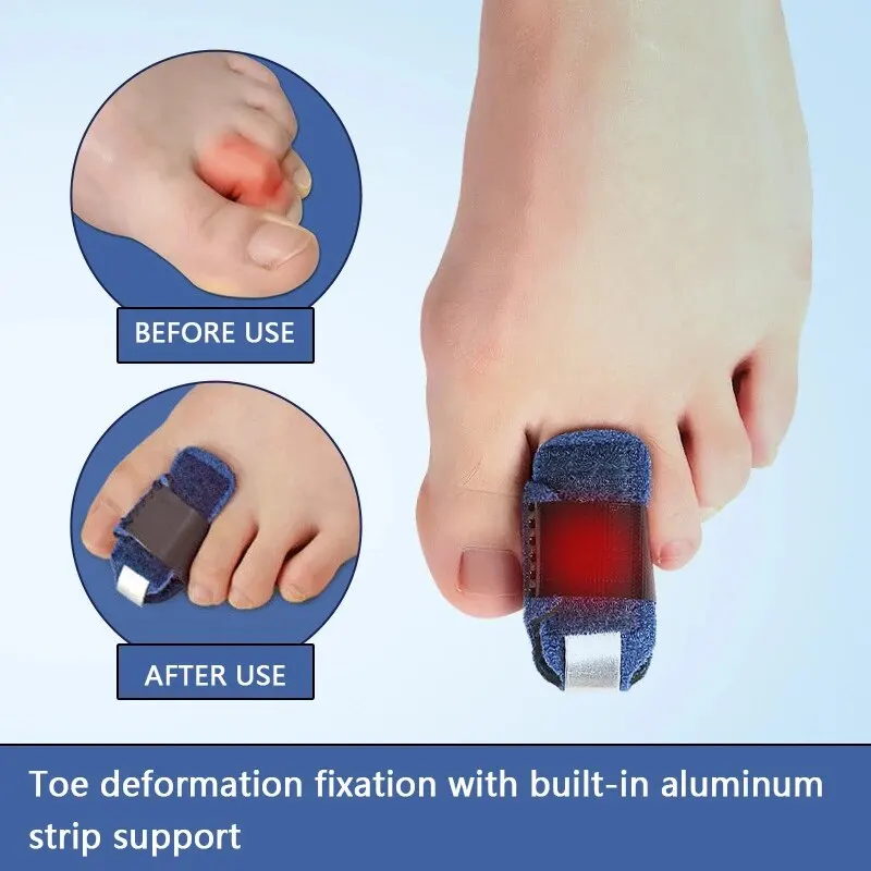 1pcs Toe Splint Toe Straightener For Hammer Toe Brace Hammertoe Splint Toe Wrap Toe Covers Broken Toe Support