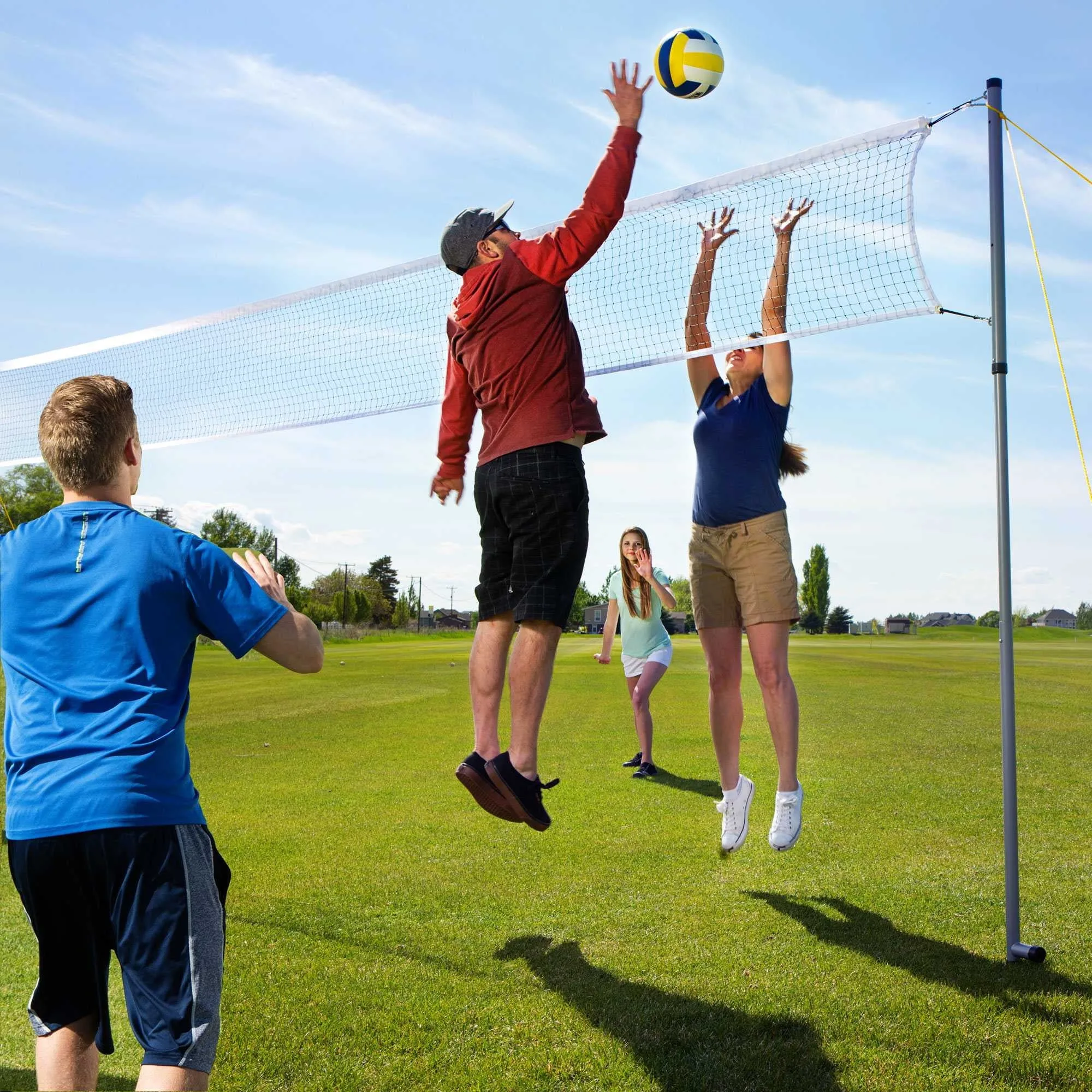 Outdoor Net Games Set for Tennis, Volleyball, Pickleball and Badminton