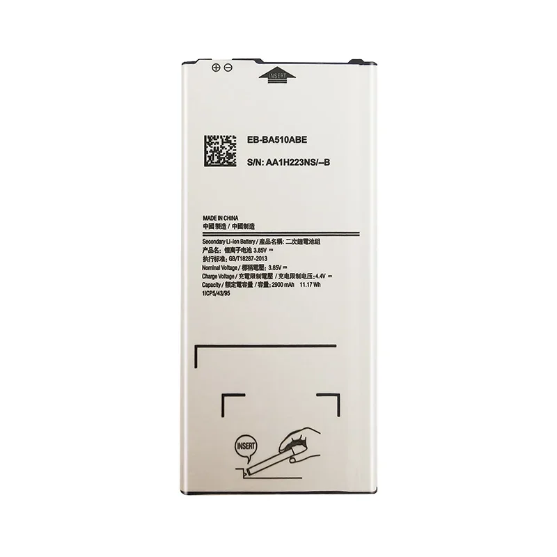 2900mAh Replacement Battery EB-BA510ABE For Samsung GALAXY A5 2016 Edition A510 SM A510F A5100 EBBA510ABE