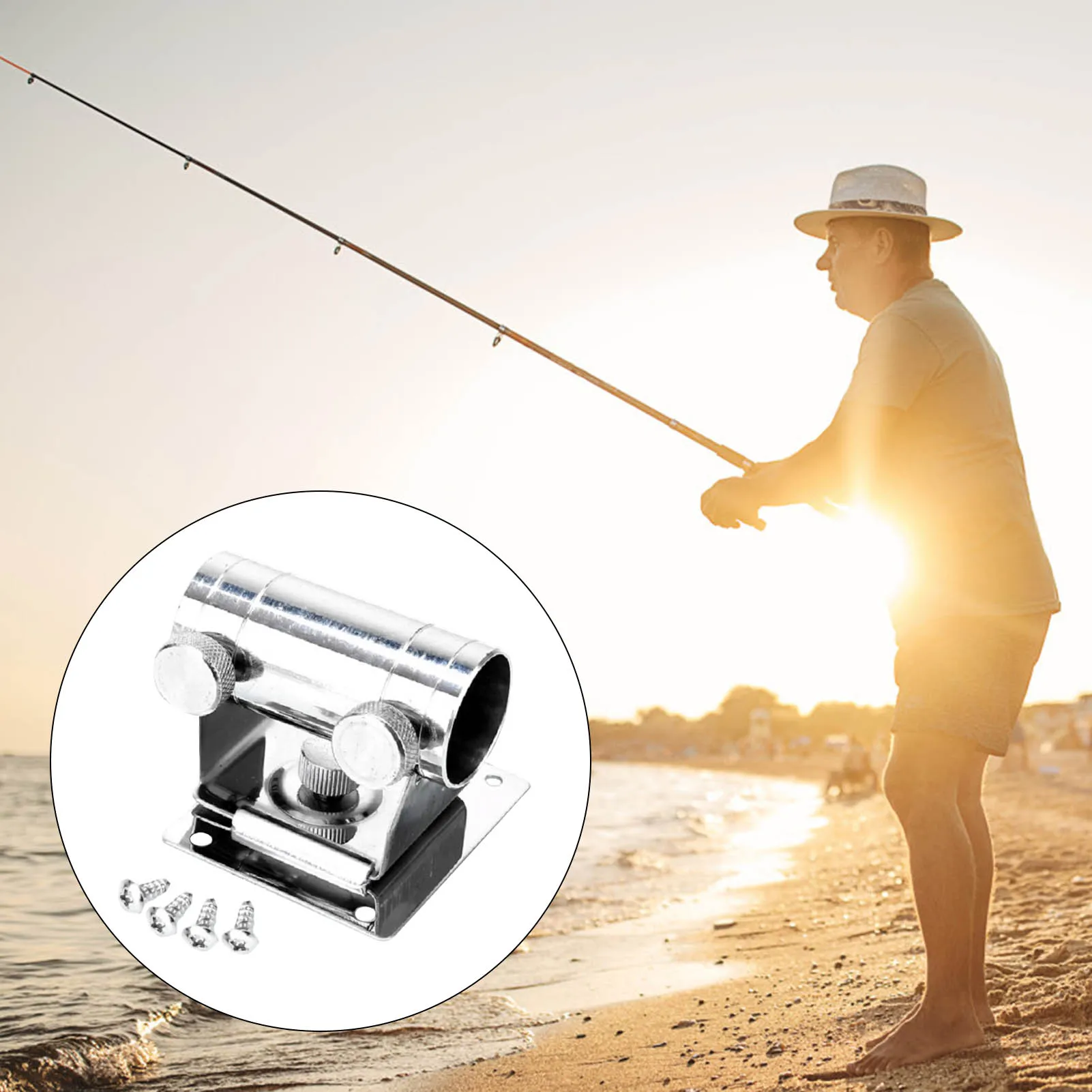 

Detachable Parasol Bracket Stand Base Lightweight Design with Durable Stainless Steel Material Suitable for Fishing Lovers Gifts