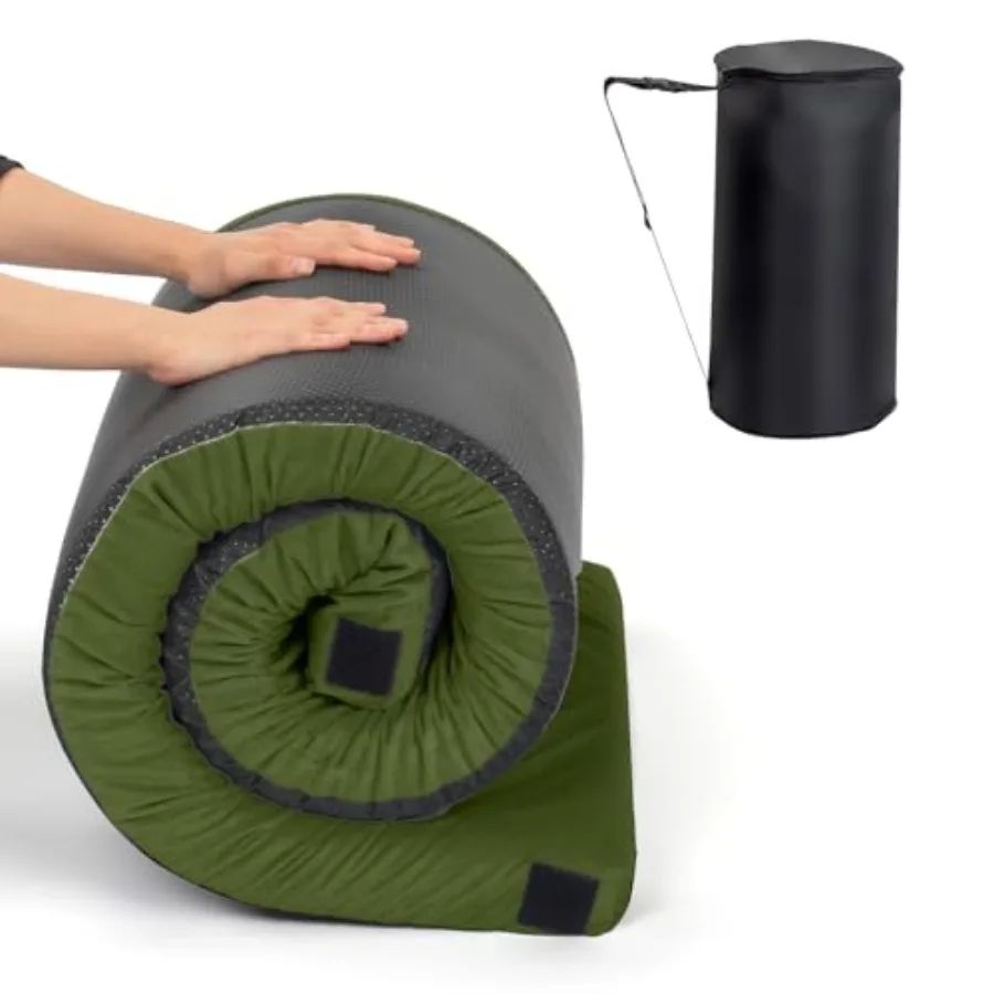 

Портативный туристический коврик CertiPUR-US из пены с эффектом памяти, складной матрас для палатки, кровати, грузовика, автомобиля, активного отдыха на природе