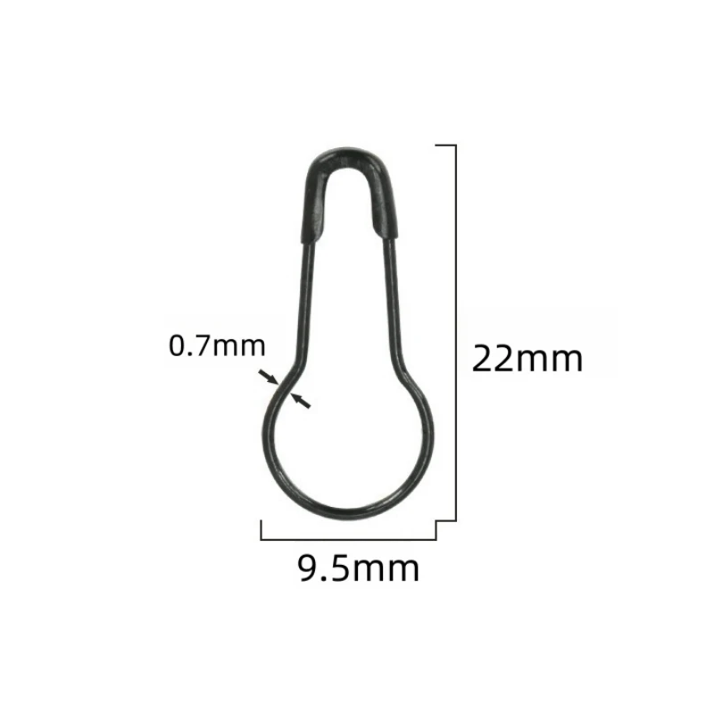 100 Stück Eisen-Metall-Sicherheitsnadeln in Kürbisform, Strickmarkierer, Etikettenanhänger, DIY-Bastelwerkzeug, Häkelzubehör – Detail 1