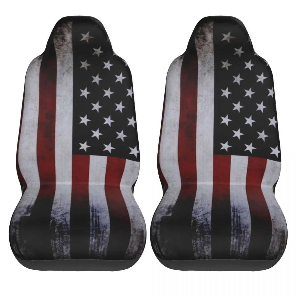 America Car Seat Cover Custom Printing Universal Front Protector Accessories Cushion Set