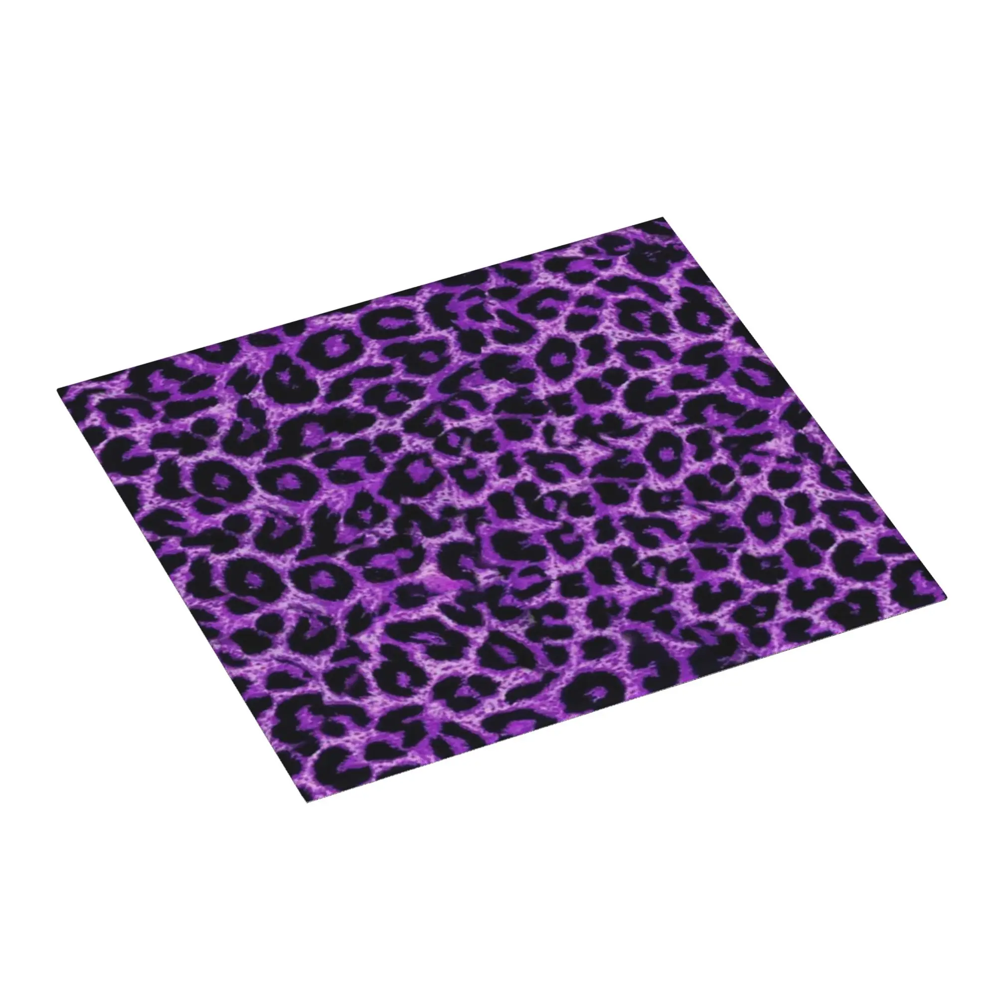 Drying Mat For Kitchen Purple Leopard Print Barware Tableware Animal Skin Pattern Pattern Washable Kitchen Sink Drying Pad