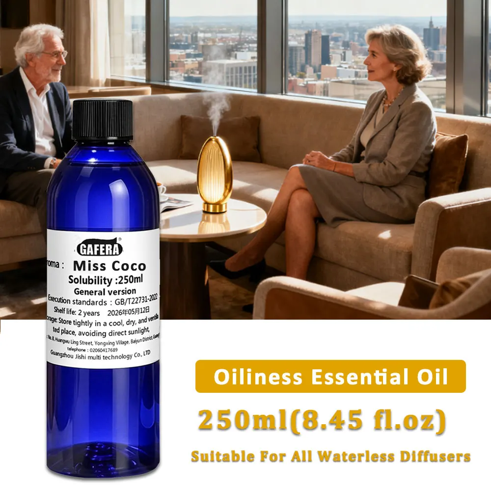 GAFERA 250ml(8.45 fl.oz) Miss Coco/Shangri-La Essential Oil, For All Waterless Diffuser, Hotel Aroma Machine Replenishes Essence