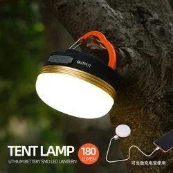 USB Rechargeable Camping Lantern Stepless Dimming of Cold and Warm Light Outdoor Tent Lamp Portable Lamp High Power  Lighting