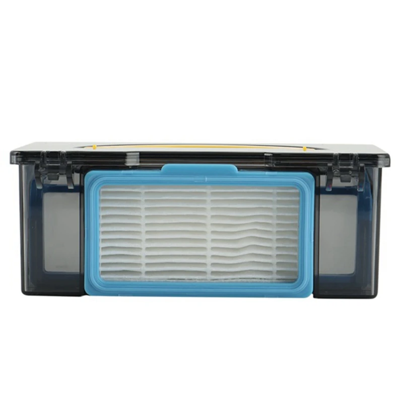 1 pçs caixa de poeira peças reposição para ilife v5s v3 v5 v5s pro robô aspirador peças com filtro hepa + filtro hepa eficiente