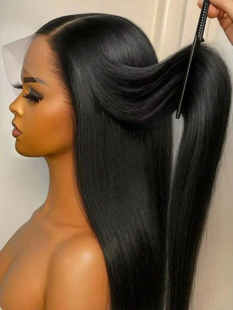 

Straight Lace Front Wigs Human Hair 250% Density 13x4 13x6 Full Frontal Transparent 5x5 HD Lace Wigs Glueless Wigs With Hairline