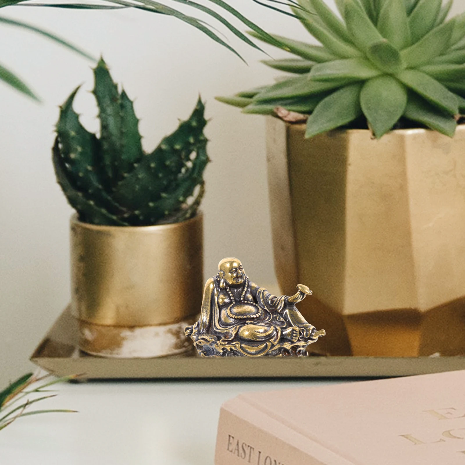 

Brass Buddha Desktop nament Figurine Home Home Buddha Figurine Brass Statue Decoration Statues Gifts Art