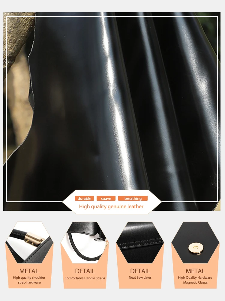 Zency French Style Underarm Bag Ladies Handbag Premium Leather Shoulder Bag Flap Sac High Quality Bride's Bag