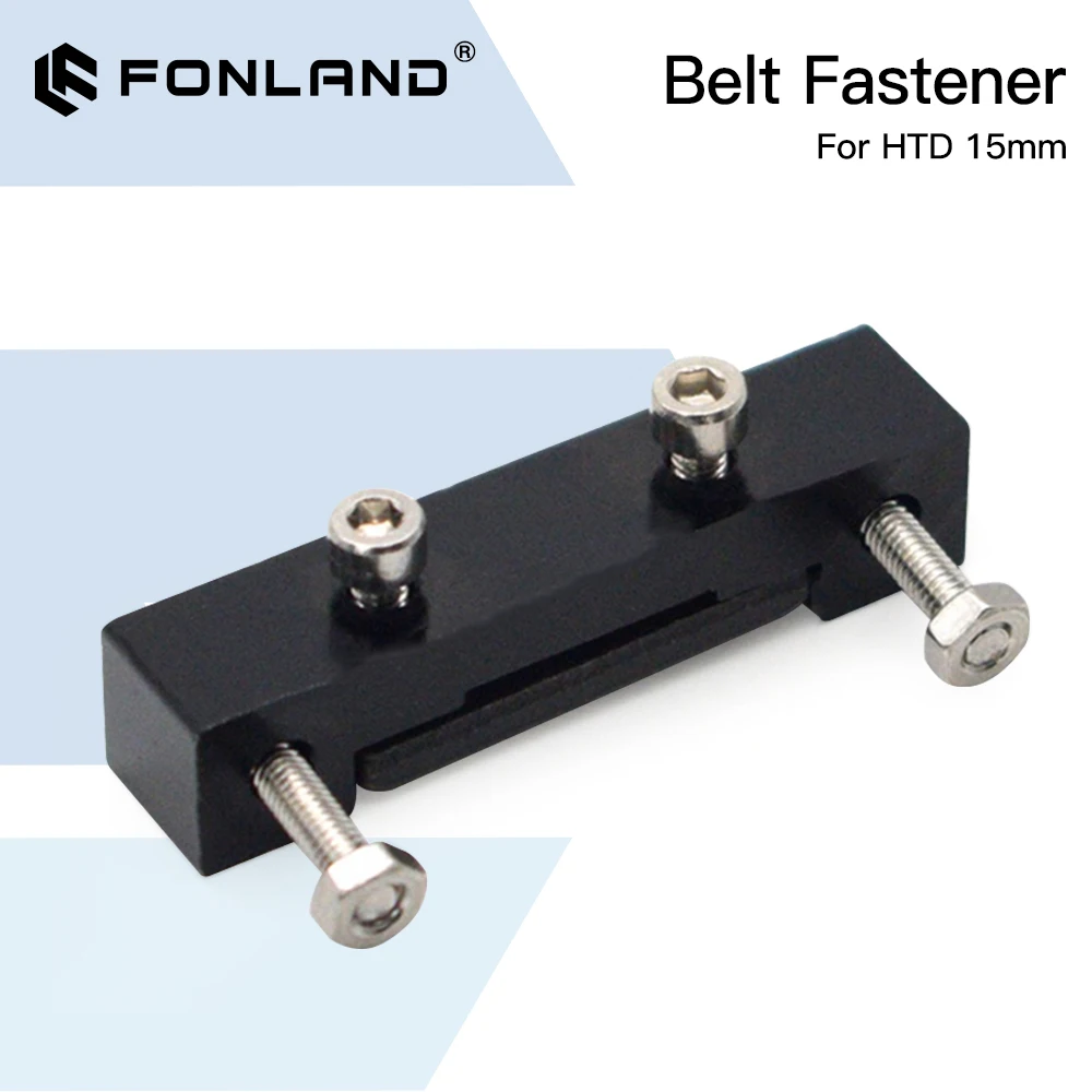 

Fonland Belt Fastener For Width 15mm Open Ended Timing Belt Transmission For X/Y Axis Hardware Tools Machine Parts