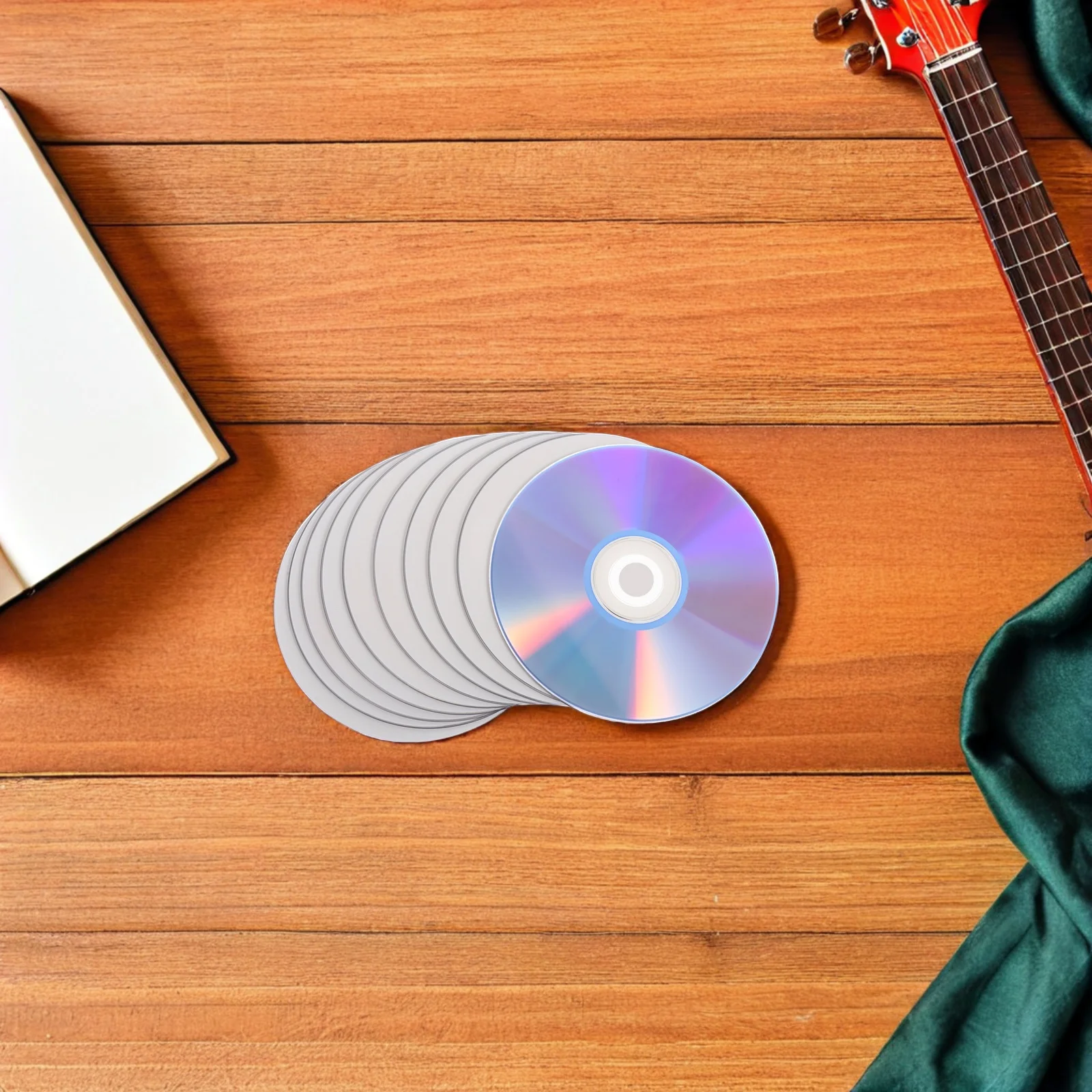 

10pcs Blank Cd-Rw High Capacity Rewritable Compact Discs For Music Audio Recording Phone Backup Data Storage Burning Optical