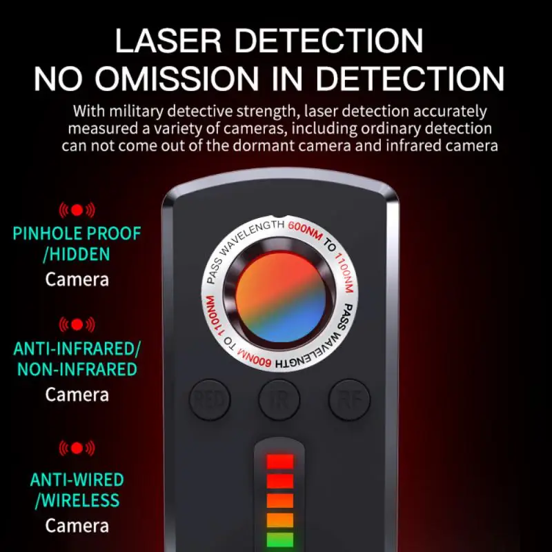 Finder Eavesdropping Device Infrared Anti-positioning Wireless Prevent Monitoring High Sensitivity Long-range Detection Scans