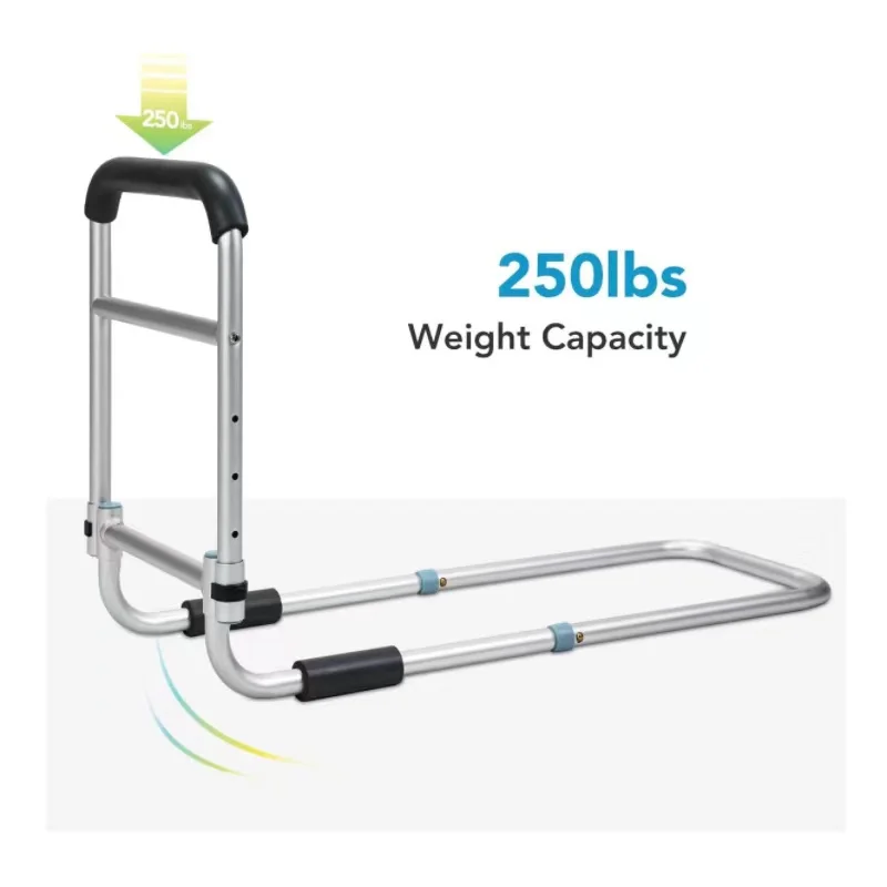 سرير طبي قابل للتعديل للمستشفى، مقبض للسكك الحديدية، درابزين بجانب السرير، قضبان سرير لكبار السن والكبار #2