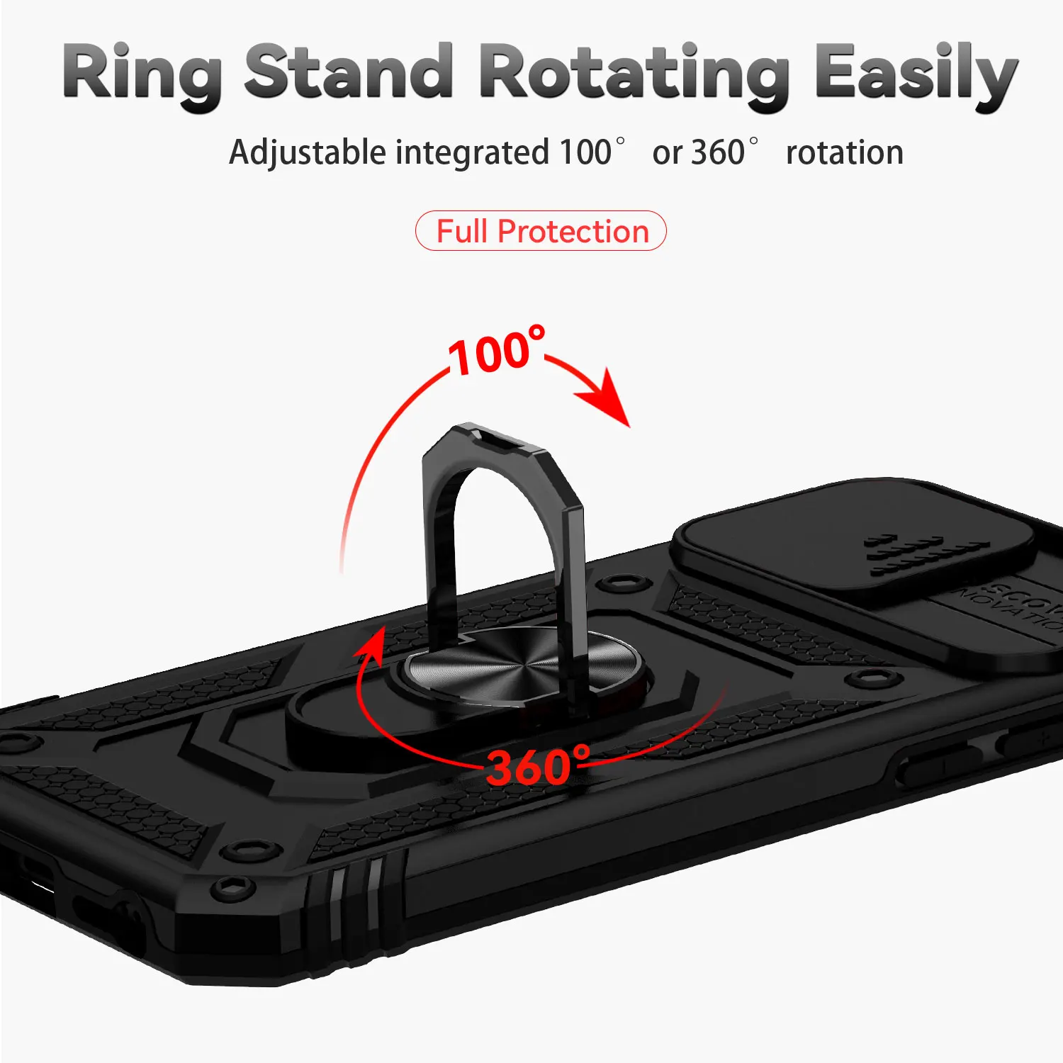 For iphone SE Cover iphone SE 2020 2022 2023 Fundas Coque Slide Lens Magnet Ring Holder Back Case For iphone 6 7 8